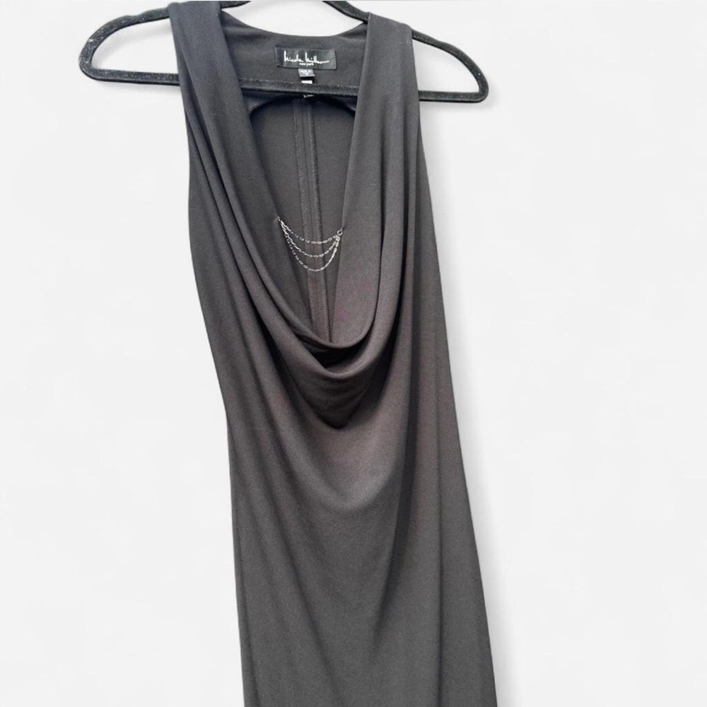 Elegant Black Draped Dress